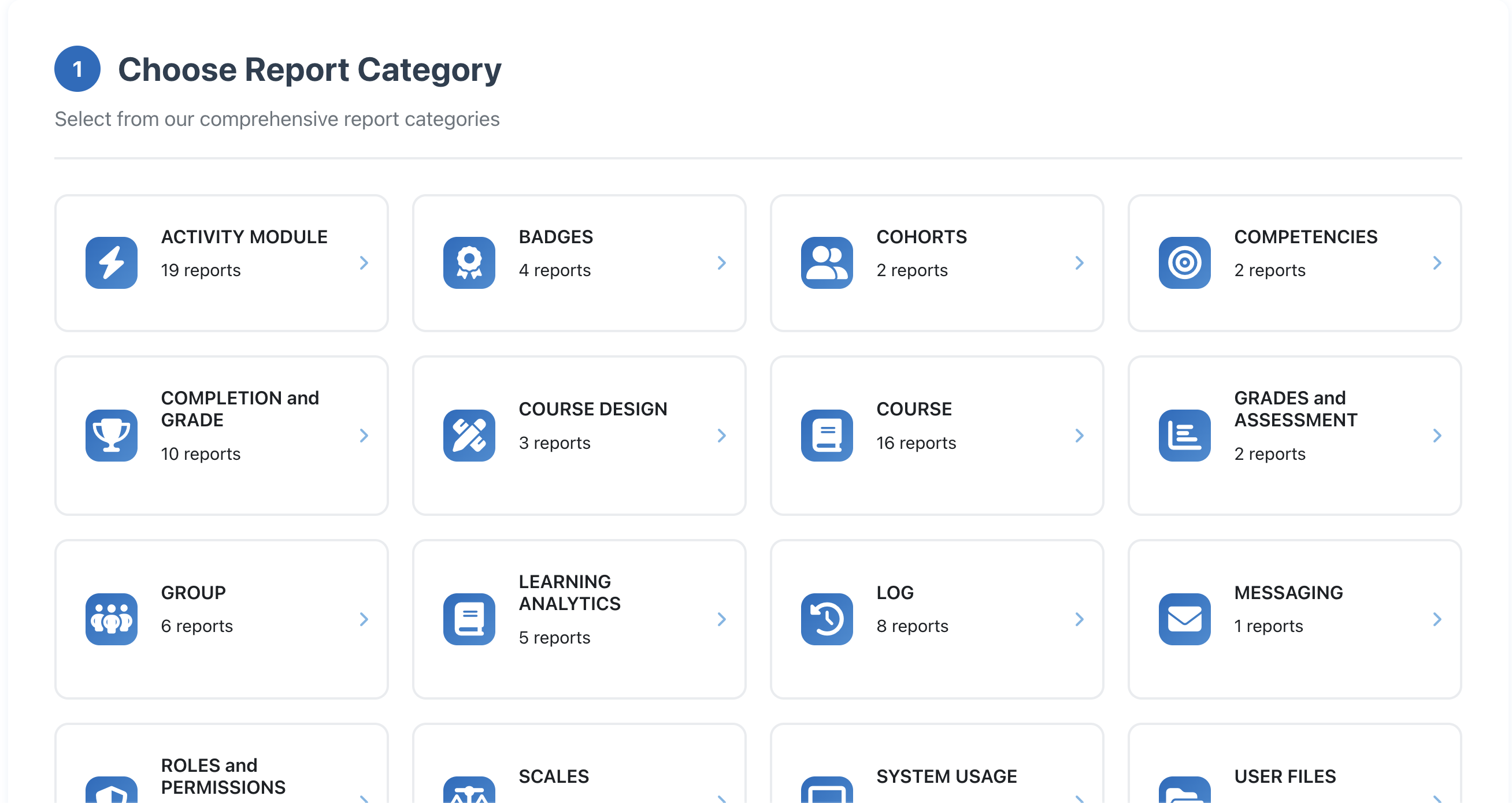 Asistente de Informes - Constructor paso a paso de informes Moodle